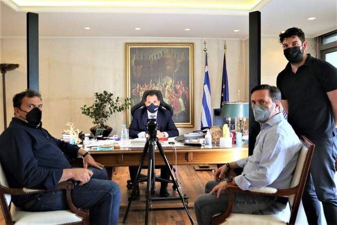 Φωτογραφία Συνάντηση Υπουργό Ανάπτυξης και Επενδύσεων Άδωνι Γεωργιάδη